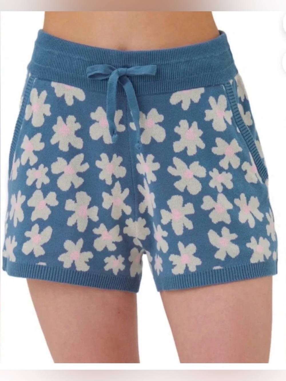 Spiritual Gangster Floral Jacquard Relaxed Fit Shorts Small